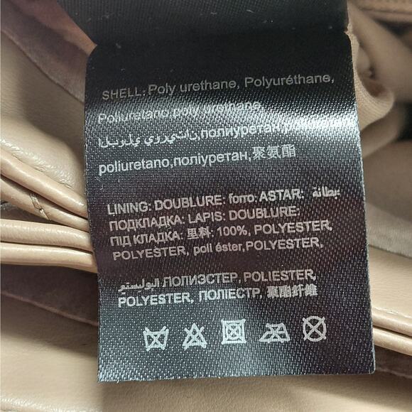 Gilda Paris Mini Quilted Messenger Bag Crossbody Shoulder Bag Taupe Party - Picture 10 of 11